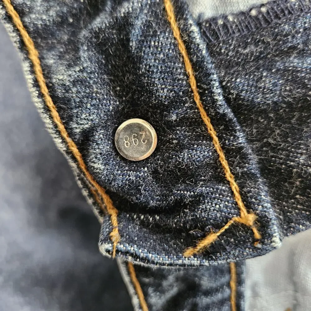 Vtg Levis SilverTab 828 Jeans Men's 33X31 (Tag 36X32) Blue Pleated Tapered